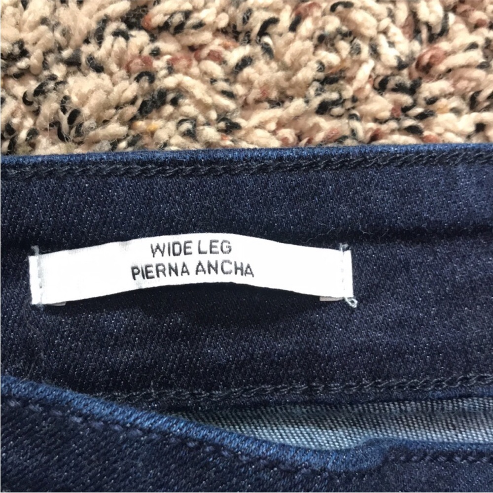 AVA & VIV Wide Leg High Rise Relaxed Dark Blue Denim Trousers Var Sizes | NWT - Picture 4 of 9